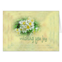 Wedding Joy Greeting - Multiflora Roses Greeting Cards