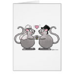 Wedding Just Married Anniversary Mice Mouse Couple Card