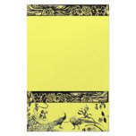 WEDDING LOVE BIRDS  black and yellow