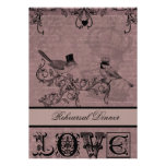 Wedding Love Birds Rehearsal Dinner Invitation