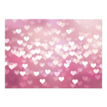 Wedding Love Vector Background shiny pink hearts Custom Invites