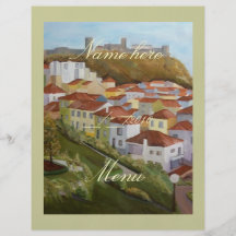 wedding menu flyer design