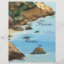 wedding menu flyers
