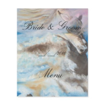 wedding menu full color flyer