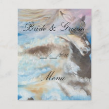 wedding menu full color flyer