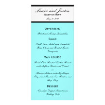 Wedding Menu Rack Card Template