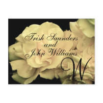 Wedding Monogram Bride Groom Names Announcement