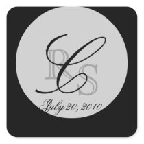 Wedding Monogram C Envelope and Favour Seals