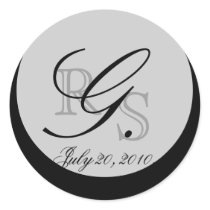 Wedding Monogram G Envelope and Favour Seal