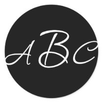Wedding Monogram Initials Sticker
