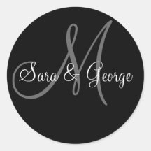 Wedding Monogram stickers