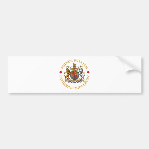 Wedding of Prince William and Catherine Middleton Bumper Sticker