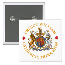 Wedding of Prince William and Catherine Middleton Buttons