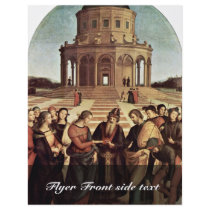Wedding Of The Virgin By Raffael (Best Quality) Flyer