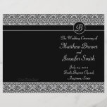 Wedding Order of Service and Ceremony Program Custom Flyer