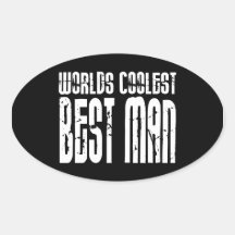 Wedding Parties & Favours : Worlds Coolest Best Ma Oval Sticker