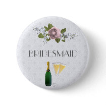 Wedding Party Button Bridesmaid