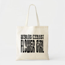 Wedding Party Favours : Worlds Coolest Flower Girl Tote Bags