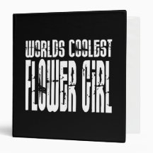 Wedding Party Favours : Worlds Coolest Flower Girl 3 Ring Binders