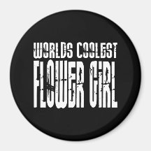 Wedding Party Favours : Worlds Coolest Flower Girl Magnet