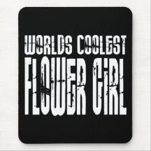 Wedding Party Favours : Worlds Coolest Flower Girl Mouse Pads