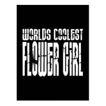 Wedding Party Favours : Worlds Coolest Flower Girl Post Card