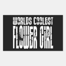 Wedding Party Favours : Worlds Coolest Flower Girl Sticker