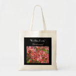 Wedding Party totes Bridesmaids Floral Dogwoods Canvas Bag
