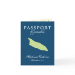 Wedding Passport Invitation to Aruba Card