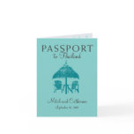 Wedding Passport Invitation to Thailand cards