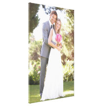 Wedding Photo [24x36] inches Stretched Canvas Print