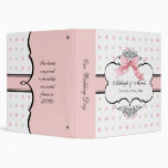 Wedding Photo Book Binder - French Bow  Dot Swirl
