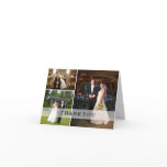 Wedding Photo Collage - Thank You Greeting Cards