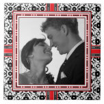 Wedding Photo in Christmas Ornamental Frame
