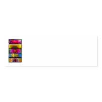 Wedding Place Name Card - Pink & Yellow Macro Flow Business Cards