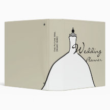 Wedding Planner - Full Wedding Dress Vinyl Binders