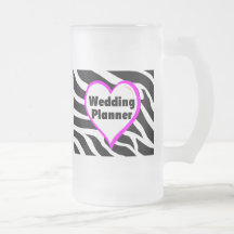 Wedding planner (rayures de zèbre de jeune mariée) mugs à café