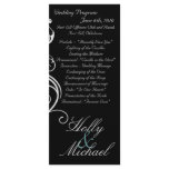wedding,program,black,white,classy,simple,chic