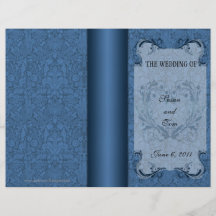 Wedding Program Template Personalized Flyer