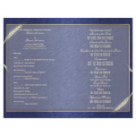 Wedding program template (three) personalized flyer