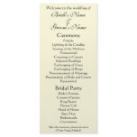 Wedding Program; The Kiss by Gustav Klimt rack cards