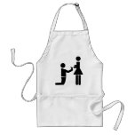 Wedding proposal apron