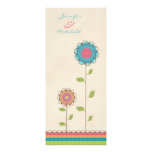 Wedding Rainbow Tall Flowers Long Invitation