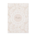 Wedding Reception Card Champagne Ivory Lace