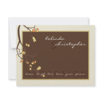 WEDDING RECEPTION CARDS :: cherry blossoms 3L