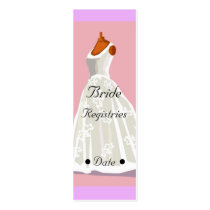 Wedding Registry Card Business Card Template