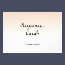Wedding Response RSVP Card Clean Crisp Simple invitations