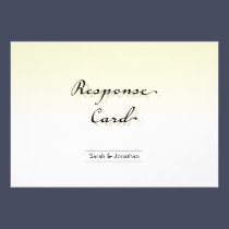 Wedding Response RSVP Card Clean Crisp Simple invitations