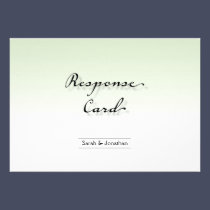 Wedding Response RSVP Card Clean Crisp Simple invitations