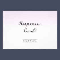 Wedding Response RSVP Card Clean Crisp Simple invitations